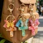 Móc khóa tua rua bướm - Phụ kiện thời trang - Quà tặng cho người bạn thân nhất - Charm nhựa trong suốt đầy màu sắc - Đồ trang trí treo chìa khóa ba lô / Giao hàng miễn phí