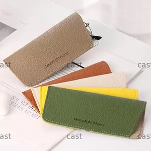Hộp Kính Mát CAST Unisex Da PU Mềm Đọc Sách Kính Mắt Túi