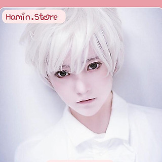 Wig/ Tóc giả nguyên đầu BẠCH KIM tóc ngắn Cosplay hóa trang HaminStore