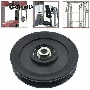 Bánh xe ròng rọc CATIYAHA, Ròng rọc nylon trọng lượng nhẹ màu đen, Phần máy cáp Chống mài mòn tốt Bộ phận thiết bị tập thể dục Vòng bi nylon