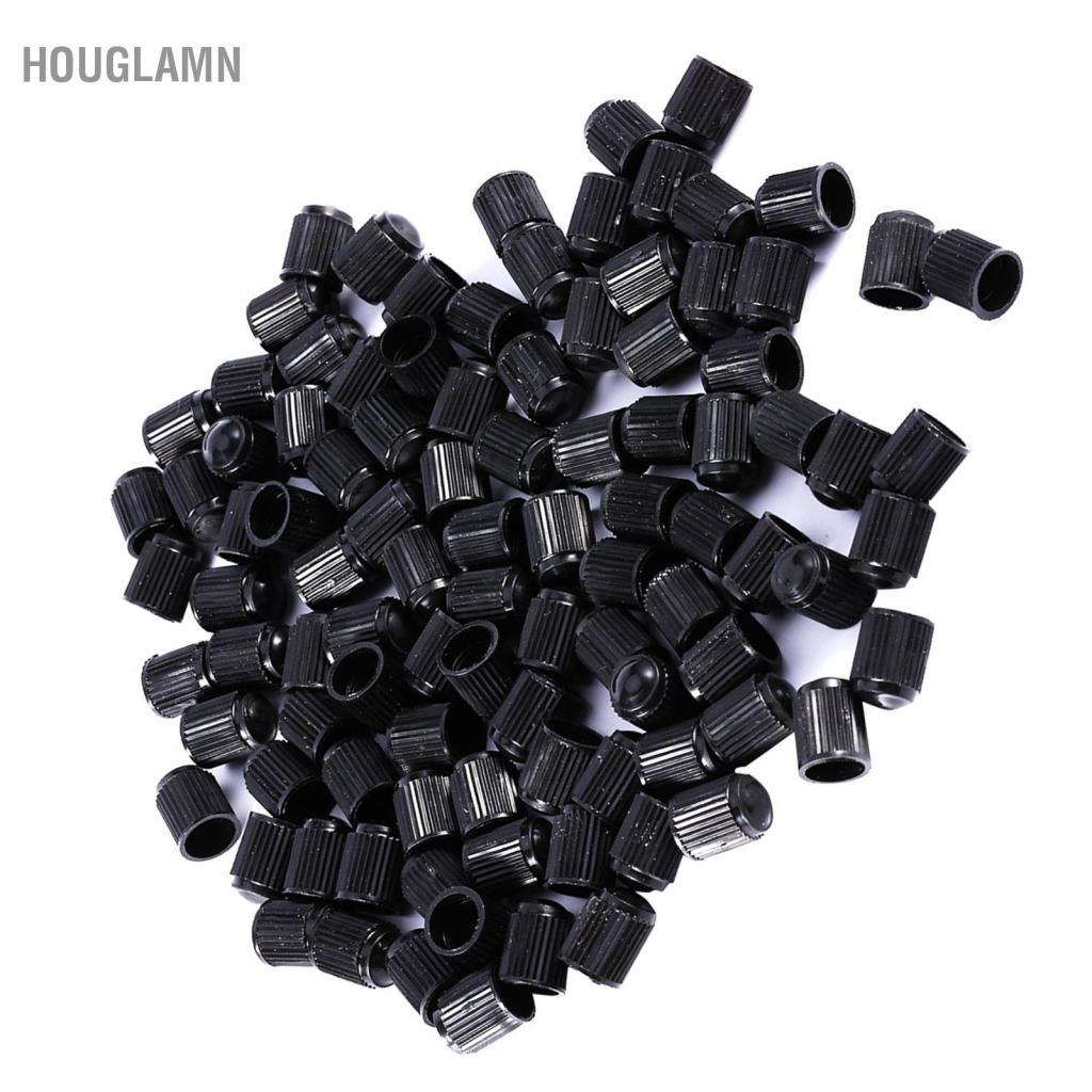 Houglamn Houglamn Lốp Van Thân 100 Chiếc Nhựa ABS Màu Đen Xe Hơi Xe Đạp Xe Máy Xe Tải Bánh Xe