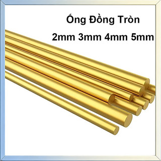 Ống Đồng Tròn 2mm 3mm 4mm 5mm Dài 300mm 0.5mm Chuyên Dụng