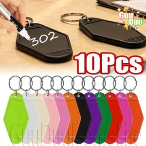 Thẻ treo trống DIY - Mặt dây chuyền móc chìa khóa Motel - Phụ kiện ba lô du lịch - Charm nhựa hình kim cương - dành cho chìa khóa khách sạn, hành lý / tàu miễn phí