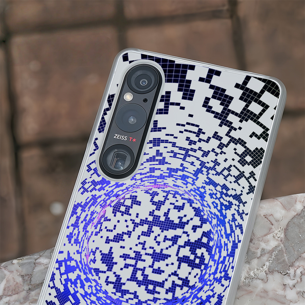 Dành Cho Sony Xperia 1 II, Xperia 1 III IV V Xperia 5 II, Xperia 5 III, Xperia 10 II III V "Pixel Planet" Vỏ Điện Thoại Mỏng Cứng / Half-wrap Micro Matte Sony Cover