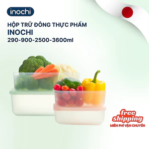 Hộp thực phẩm trữ đông Inochi - Hokkaido 290ml,900ml,2500ml,3600ml bảo quản thực phẩm đông an toàn