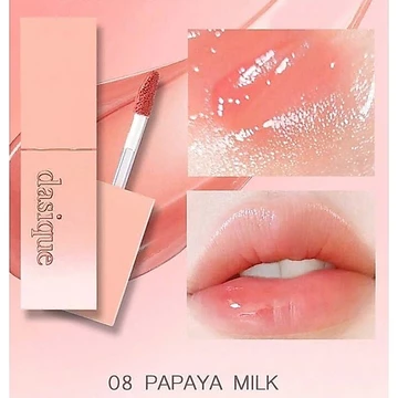 Son Tint Dasique Juicy Dewy Tint Màu 08 Papaya Milk Cam Đào Sữa Thuần Chay Nhẹ Môi Bền Màu [DATE 5/2027]