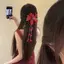 Kẹp tóc tua rua dài kẹp hoa đính hạt thủy tinh cho bé gái và phụ nữ