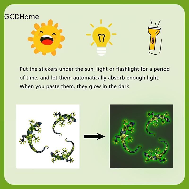 GCDHome Glow Geo Stiers Huỳnh Quang Có Thể Tháo Rời Chống Thấm Nước Đề Can Cho Chậu Rửa Thủy Tinh Bồn Rửa Nước Bồn Cầu Đèn Ngủ Trang Trí Phòng Tắm HOT