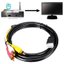 Bộ chuyển đổi dây âm thanh 5ft 1.5 đến 3 RCA Bộ chuyển đổi phích cắm truyền động từ