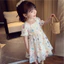 ✿ Bé Gái Hàn Quốc Nhiều Màu Sắc Bướm Ren Cổ Vuông Đầm Công Chúa Puff Tay Áo Trẻ Em Tiệc Mùa Hè Áo