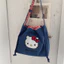 HT3 HELLO KITTY Túi Đeo Vai Nữ Thời Trang Dung Tích Lớn Dây Rút Túi Đeo Ngang Hoạt Hình Túi Tote TH3