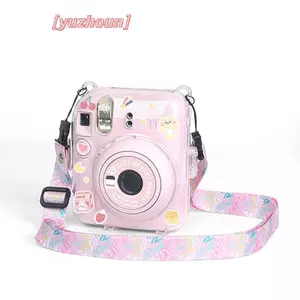 Dành Cho Fujifilm Instax Mini 12 Vỏ Máy Ảnh Trong Suốt Bảo Vệ Túi Đựng Có Dây Đeo Vai Túi Bảo Quản