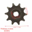 Bánh xích động cơ PYCOU, Bánh xích xích lỗ khoan 420 10T 10x8,5mm, Bánh xích bánh răng bằng thép Carbon bền cho ATV Quad
