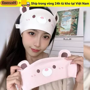 Khăn trùm đầu dành cho bà bầu ESSENCEH, Mũ dưỡng ẩm sau sinh bằng vải Cotton chống gió, Mũ mang thai thoải mái