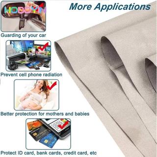 Vải Faraday HOBBYIN, Khối che chắn RFID bằng đồng Niken dẫn điện, Chất liệu Polyester Vải chống bức xạ WiFi / RF EMF EMI RF RFID Che chắn