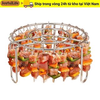 Giá đỡ xiên JOYFULLIFE, Giá nướng dọc 12 / 24 / 49 có thể tháo rời, Giá đỡ xiên nướng bằng thép không gỉ cho phụ kiện nồi chiên không khí