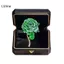 LUImo Thời Trang Tinh Tế Hoa Mẫu Đơn Xanh Thổ Cẩm Cho Nữ Bé Gái Vintage Chống Trơn Trượt Chân Đa Năng Corsage Quần Áo Phụ Kiện Quà Tặng SBS