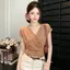 Áo thun ngắn tay ngắn tay thiết kế phong cách Hàn Quốc dành cho nữ