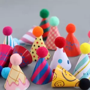 Hàn Quốc Mũ Nhỏ Trang Trí Bánh Đồ Trang Trí Cắm Mini Đảng Mũ Sinh Nhật Món Tráng Miệng Bàn Nướng Trang Phục