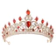 Châu Âu Cô Dâu Baroque Vương Miện Mũ Hợp Kim Kim Đính Kim Cương Giả Cưới Cô Dâu Vương Miện Phù Hợp Với