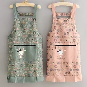 MAKY 1 Chiếc Tạp Dề Nhà Bếp Không Tay Hộ Gia Đình Polyester Tạp Dề Nấu Ăn Với Nhà Thơ Bảo Vệ Quần Áo Cho Thợ Cắt Tóc Họa Sĩ Đầu Bếp VN