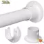 NOTE1 2 Cái Giá đỡ thanh tủ quần áo, Mặt bích đa năng đa năng, Dễ dàng lắp đặt bằng vít Tủ quần áo chắc chắn Giá đỡ tủ quần áo