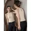 Pure Desire to Wear Hollow Halterneck Áo Vest dệt kim mùa hè Phong cách Hàn Quốc Đẹp eo hẹp thon gọn hơn Tay áo mơ ước