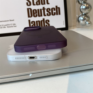 Từ Tính Màu Lớn Mỏng Qua Siêu Mỏng Chống Rơi Điện Thoại Mặt Sau Ống Thích Hợp Cho IPhone 16 11 12 13 14 15 PRO MAX 15 14 Plus