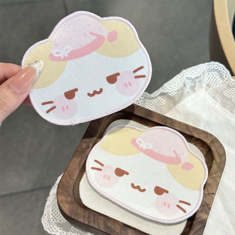 Miếng dán tóc vải dễ thương hình mèo con và thỏ ma thuật, phong cách mới