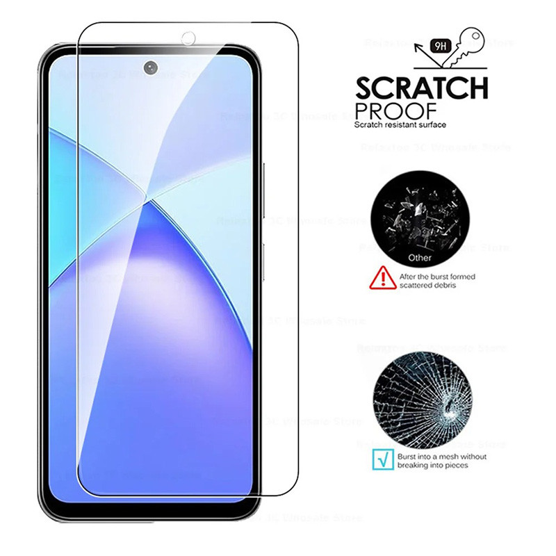 Dành Cho itel RS4 S23 S24 S25 P65 P55 A80 A70 A50 A49 Chơi 9H 2.5D Kính Cường Lực Bảo Vệ Màn Hình Phim Bảo Vệ