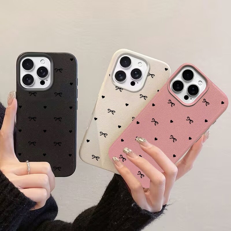 Ốp Nơ Cho VIVO V15 V19 V20 SE Y85 Y95 Y93 Ốp Lưng Trái Tim Tình Yêu Dễ Thương Silicon Mềm Da PU Thời Trang Graffiti TPU INS Hàn Quốc Màu Trơn Dễ Thương Nghệ Thuật Bao