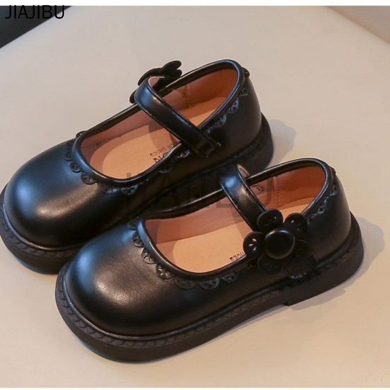 Giày Da Đế Mềm Chống Trượt Kiểu Dáng Công Chúa Lolita Dễ Thương Cho Bé Gái Nhật Bản Korean Fashion Kids Cosplay Platform Mary Jane Doll Shoes Giày Bệt Đế Thấp Màu Be/đen Phong Cách Anh Dành Cho Biểu Diễn Khiêu Vũ