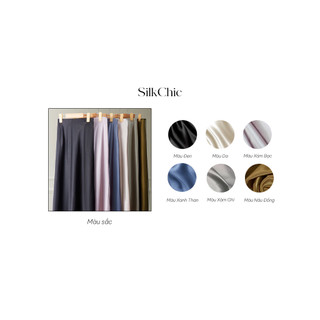 Chân Váy Midi Lụa Satin Phối Đuôi Cá Xưởng Quần Tây Nữ 3A Dáng Dài Hàn Quốc- Thời Trang Nữ Thanh Lịch