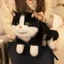 SUNKISSD Mô phỏng Đồ chơi sang trọng cho mèo, Búp bê sang trọng Ragdoll mềm bằng giọng nói, Lông tơ có yếm Hoạt hình dễ thương Mô phỏng mô phỏng mô hình mèo con trẻ em