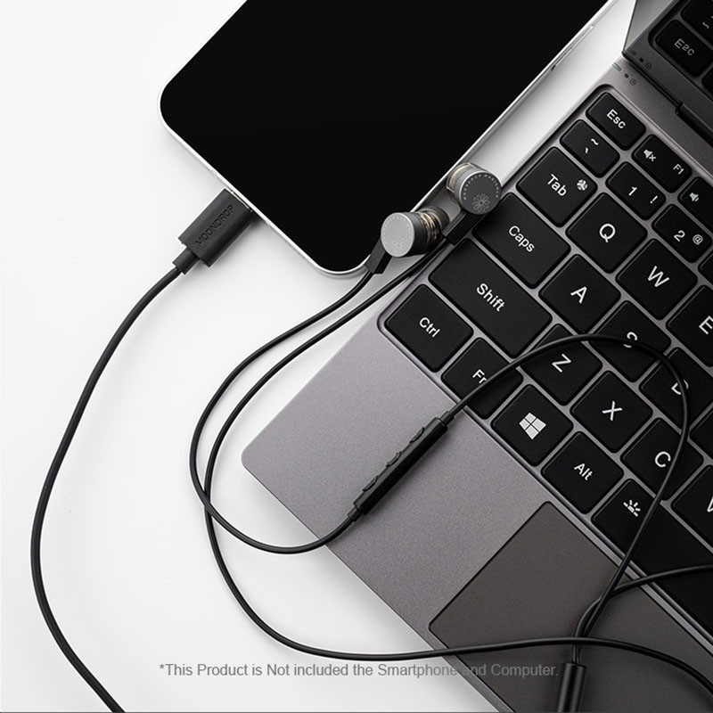 MOONDROP MARIGOLD 1DD Dynamic DSP USB-C Tai nghe nhét tai tích hợp 32Bit / 384kHz Card âm thanh Micro EQ Tai nghe trò chơi âm nhạc