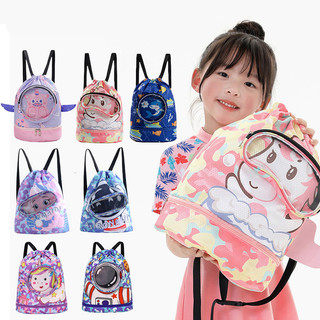 【BabyJoy】Túi Đựng Đồ Bơi trẻ em,Túi đi biển cho bé ,Ngăn Khô Ướt Riêng Biệt,Dung Lượng Lớn,Có Ngăn Giày