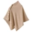 BAMBOOB Dệt Kim Dày Ấm Poncho, Khăn Choàng Pashmina Dày Không Đều, Có Nút Đeo Vai Ấm Áp Thường Ngày Thu Đông