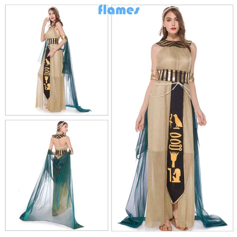 Egyptian Costume Set for Man Woman Egypt Queen Outfit Emperors Pharaoh Costumes