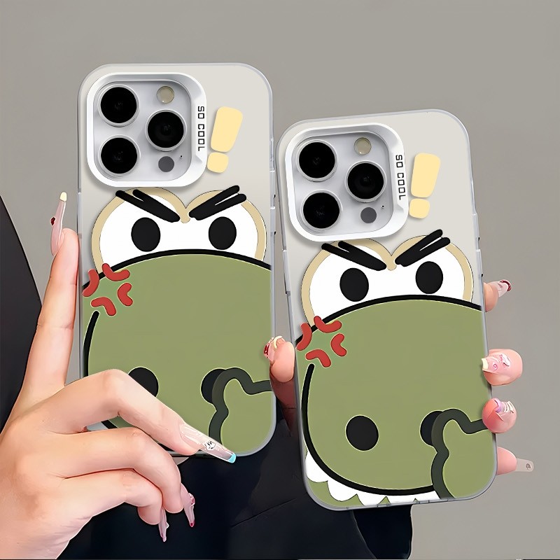 Ốp Lưng iPhone Hình Cá Sấu Giận Dữ Ấn Tượng - Tương Thích 16/15/14/13/12/11 Pro Max, XS Max, X