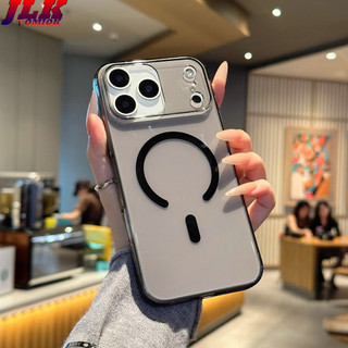 [JLK] Ốp từ tính trong suốt pha lê siêu mỏng cho iPhone 17PROMAX 17Air 17 Pro Max 16 15 14 Plus 13 12 11 Pro Max Vỏ giáp chống sốc PC cứng trong suốt