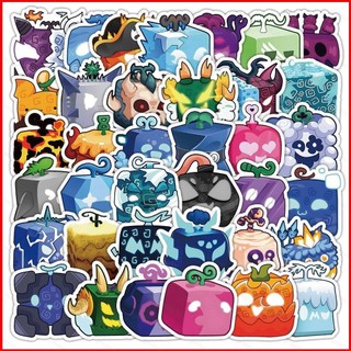 GC9 60 Chiếc BLOX FRUITS Dán Đàn Guitar Vali Cốc Laptop Graffiti DIY Chống Thấm Nước Dán Roblox Một Mảnh Trái Cây CG9