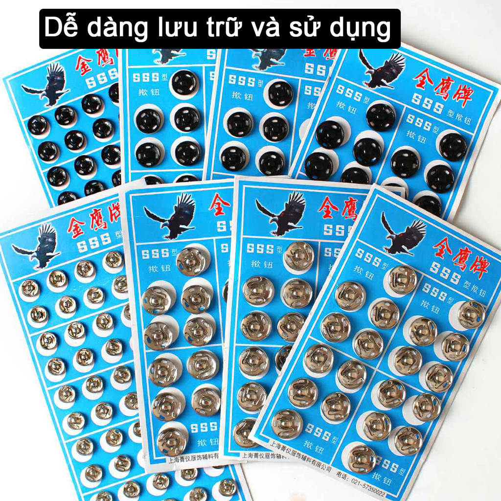 M7 Phụ Kiện Nút Quần Áo Bằng Kim Loại 8.5/10/12/16 / 21mm MALAN
