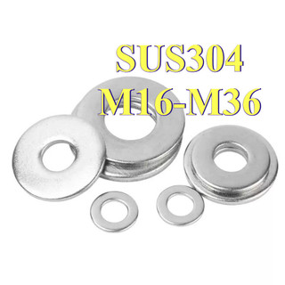 Vòng đệm, Long Đền phẳng inox 304  cho ốc lục giác M16-M36 [LXY-CB-1]