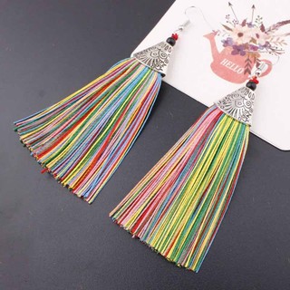 Bông Tai Nữ Phong Cách Mùa Hè với Tua Rua và Thiết Kế Xếp Chồng Dangle