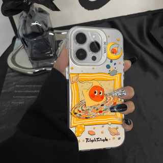Ốp điện thoại hình Twinkle dễ thương hoạt hình cho iPhone 17 / Air / 16PLUS / 15pro max / 14 / 13 / 12 / 11 / X / XS / XR / 7 / 8 / IMD Vỏ bảo vệ chống rơi và chống sốc bằng bạc đầy màu sắc IMD