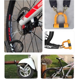 AIMVUKES Ổ khoá số, khoá 4 số chữ U HD loại cao cấp, an toàn chống trộm, bảo mật cao, có thể thay đổi mật mã
