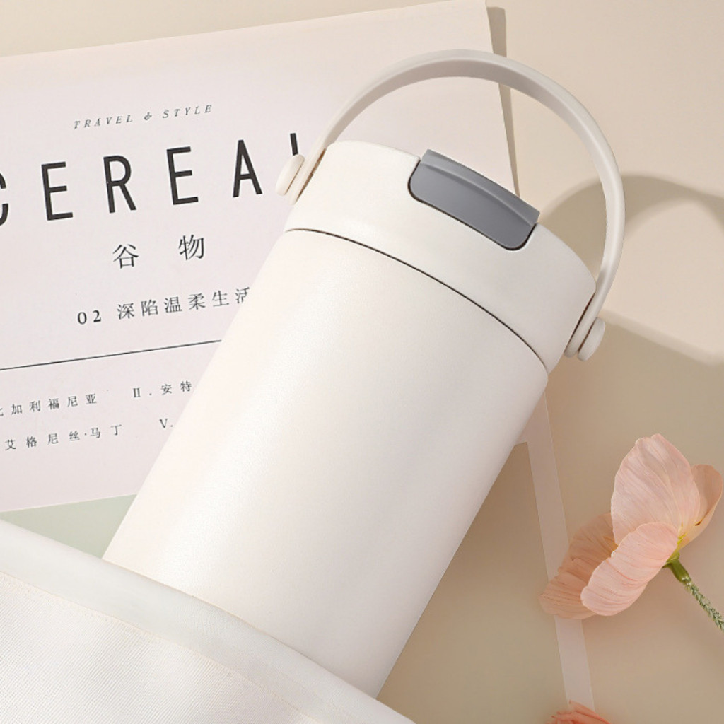 Ly giữ nhiệt tráng sứ cao cấp 84F700C, 700ml, inox 316, giữ nhiệt 8-12h, khắc tên theo yêu cầu