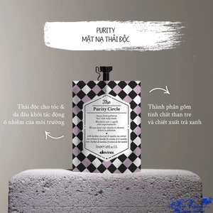 Mặt nạ thải độc cho da đầu Davines THE PURITY CIRCLE 50ml [ MK ]