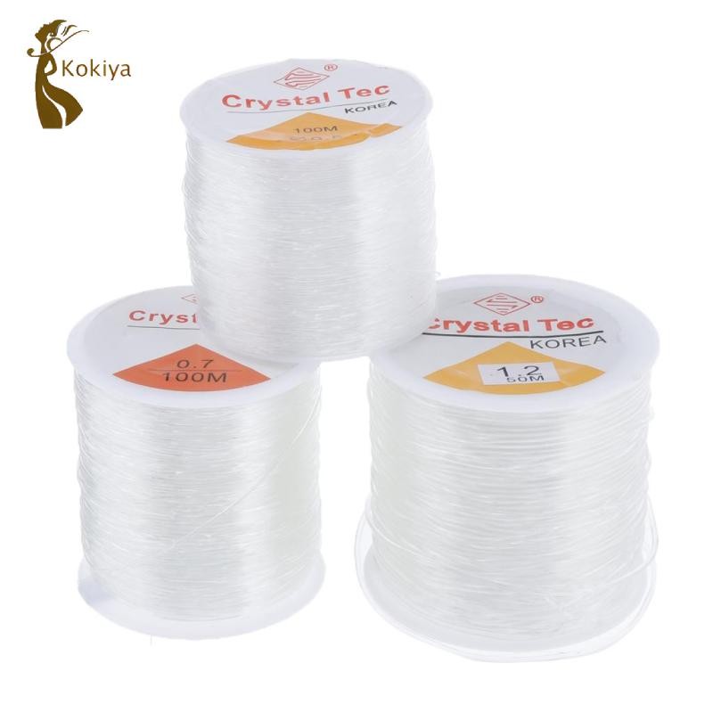 / Cuộn 0,5mm / 0,7mm / 1,2mm Dây vòng tay đàn hồi Dây co giãn 0,7mm