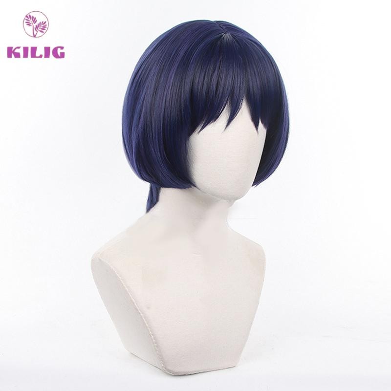 Tóc Giả Chịu Nhiệt Hóa Trang Nhân Vật Anime Genshin Va Chạm Scaramouche